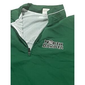 Vtg Russell Athletic North Dakota 1/4 Zip - L (25.5" x 28") 🌲💨